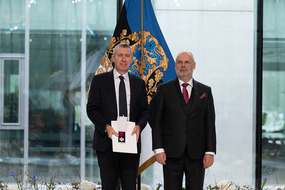 The President of Estonia awards East Capital Group founder, Peter Elam Håkansson, with the Order of the White Star cover image